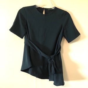Dark Blue Zara Woman Blouse/ Top